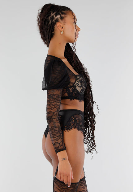 NEW151025 Lingerieset Kant met Mouwen