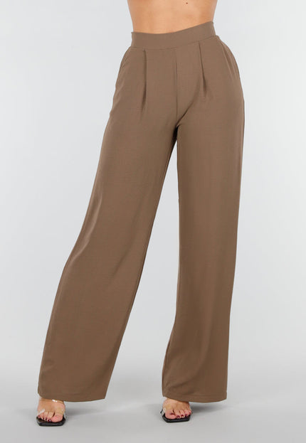 NEW151025 Linnenlook Broek Taupe