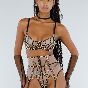 NEW151025 Panterprint Lingerie Set