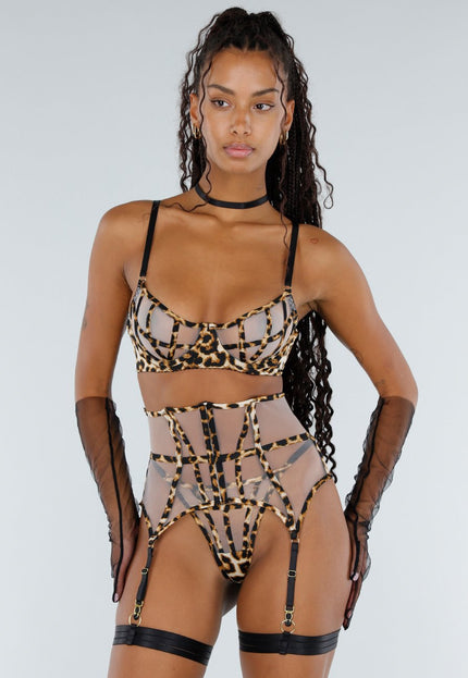 NEW151025 Panterprint Lingerie Set