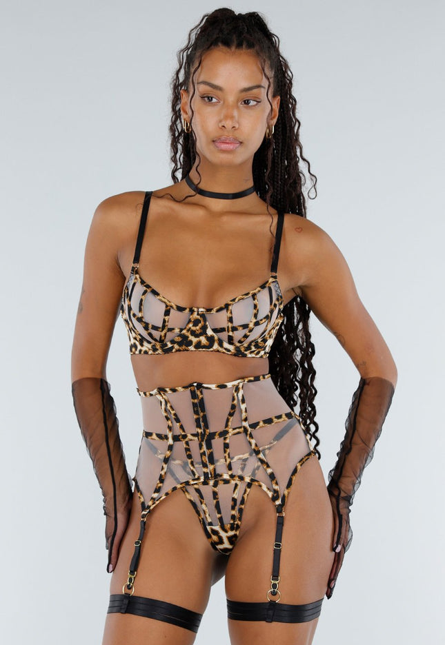 NEW151025 Panterprint Lingerie Set