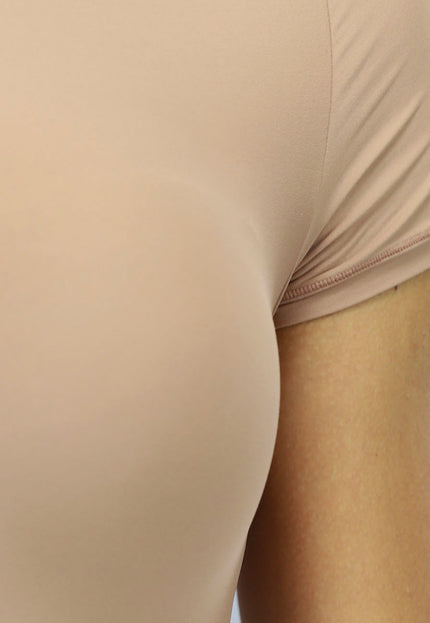 NEW1511 Camel Stretch Body met Korte Mouwen