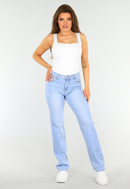 OP=OP.AV.09 Witte Top met Strass Steentjes