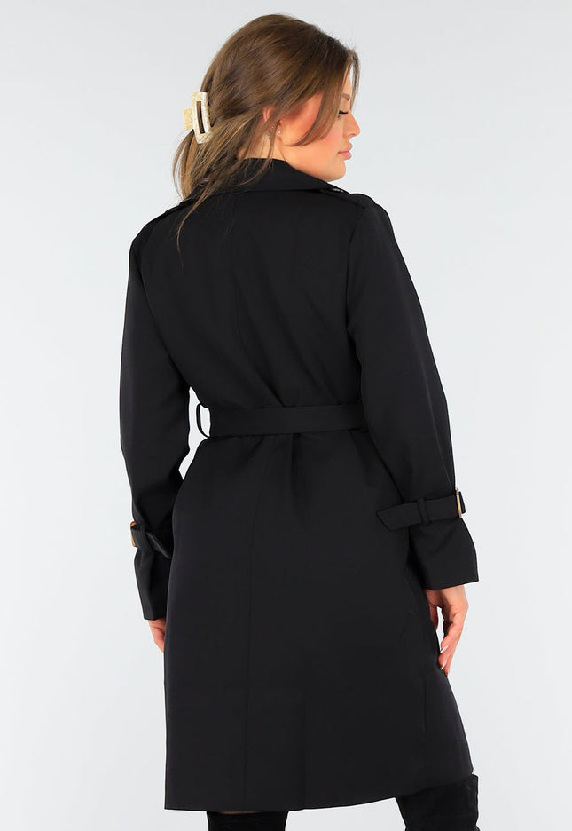 NEW1604 Zwarte Lentejas met Knoopsluiting