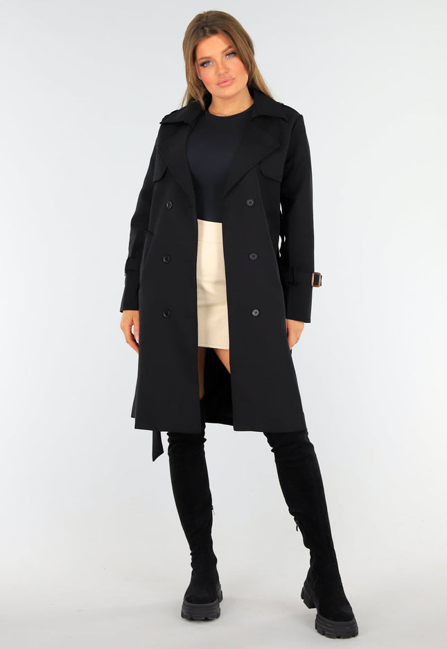 NEW1604 Zwarte Lentejas met Knoopsluiting