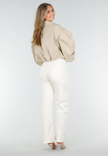 NEW160725 Beige Korte Trench Coat