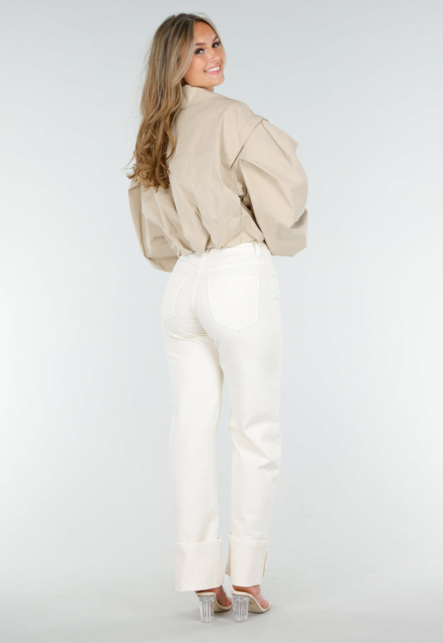 NEW160725 Beige Korte Trench Coat