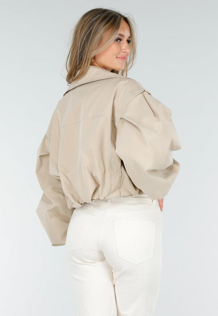 NEW160725 Beige Korte Trench Coat