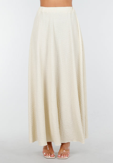 NEW160725 Beige V-Hals Maxi Set