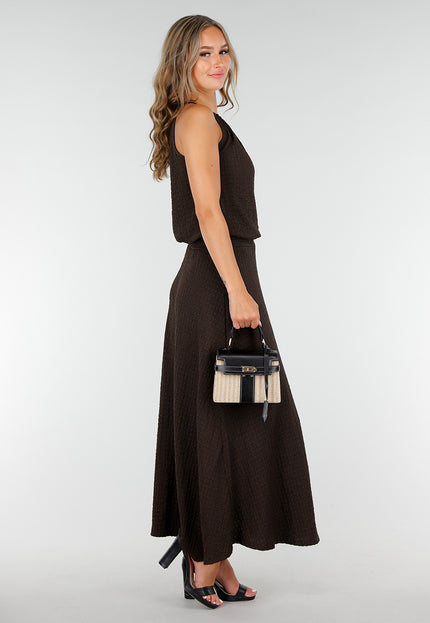 NEW160725 Bruine Maxi Set met Stretch