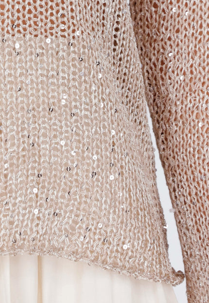 NEW160725 Gebreide Trui met Pailletten