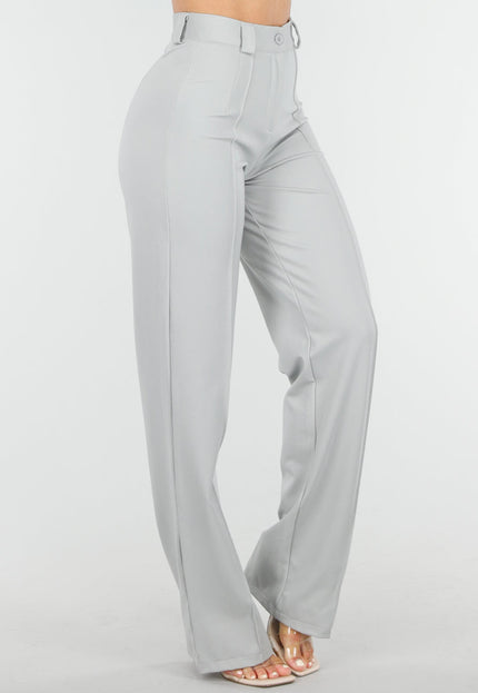 NEW160725 Lichtgrijze Pantalon Stretch