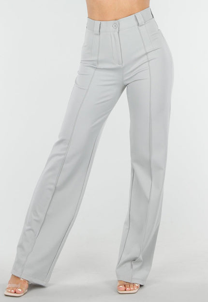 NEW160725 Lichtgrijze Pantalon Stretch