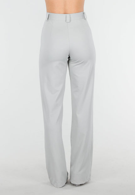 NEW160725 Lichtgrijze Pantalon Stretch