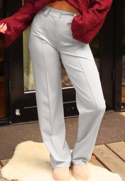 NEW160725 Lichtgrijze Pantalon Stretch