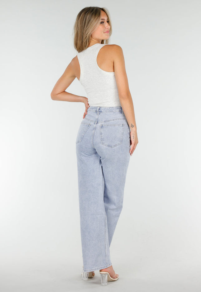 OP=OP.45.NL Lichtgrijze Rib Tanktop Stretch