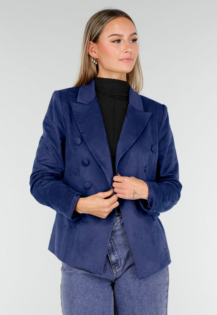 NEW160926 Blauwe Double Breasted Blazer