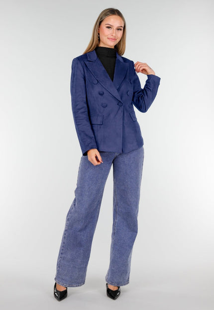 NEW160926 Blauwe Double Breasted Blazer
