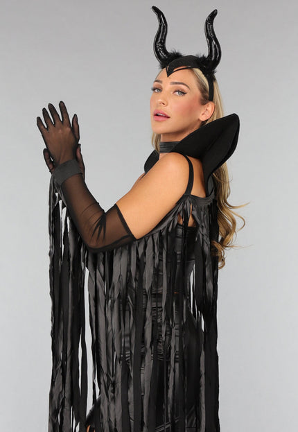 NEW1610 Doorschijnende Zwarte Avondhandschoenen