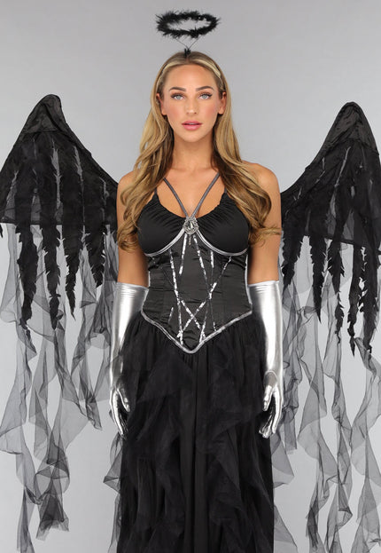 NEW1610 Lange Metallic Zilveren Handschoenen