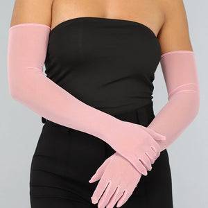 NEW1610 Lichtroze Mesh Handschoenen