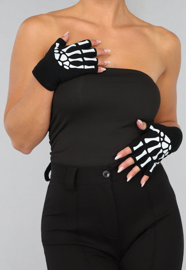 NEW1610 Vingerloze Glow in The Dark Botten Handschoenen