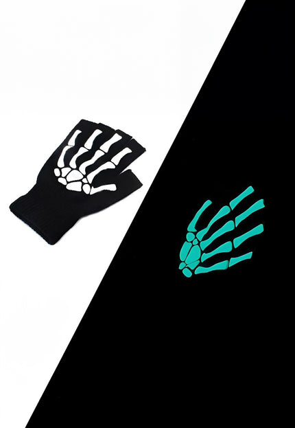 NEW1610 Vingerloze Glow in The Dark Botten Handschoenen