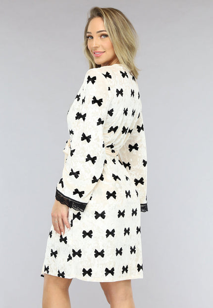 NEW1701 Korte Set met Slipdress en Kamerjas