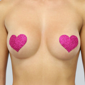 NEW1704 Glitterende Hartjes Tepelbedekkers