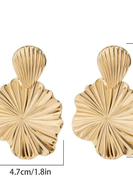 NEW1704 Gouden Oorbellen met Shell Look