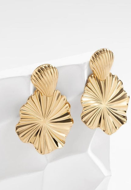 NEW1704 Gouden Oorbellen met Shell Look