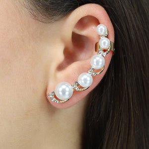 NEW1704 Gouden Parel Earcuff