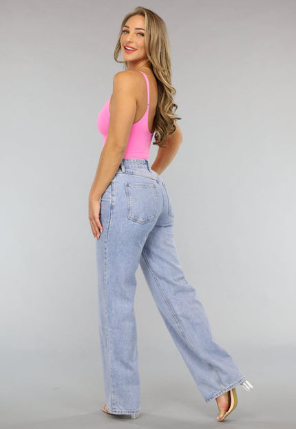 NEW1704 Roze Shaping Bodysuit met Verstelbare Bandjes