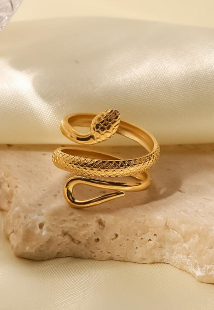 NEW1704 Stainless Steel Ring met Slangen Model