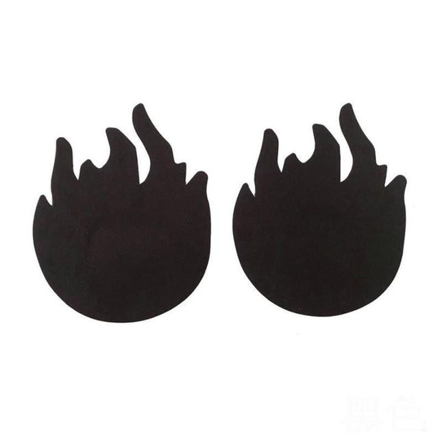 NEW1704 Tepelplakkers met Zwarte Vlammetjes