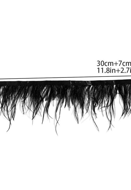 NEW1704 Zwarte Veren Choker