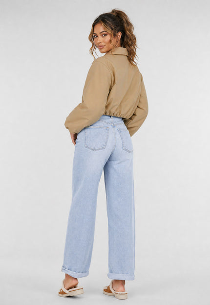 NEW170626 Camel Cropped Bomberjack