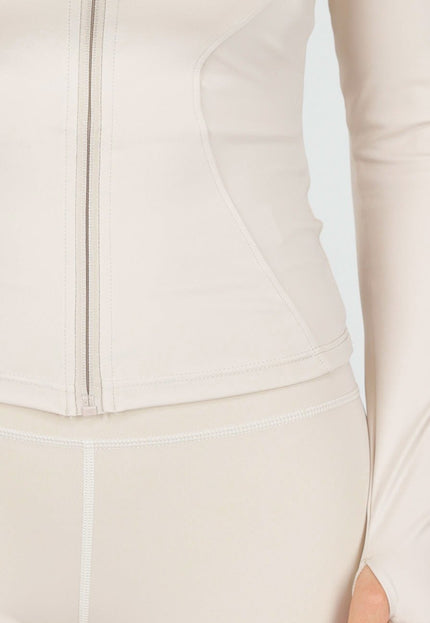 NEW170925 Beige Sportset met Cargolegging