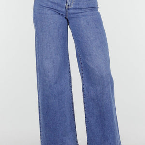 OP=OP.09.NL Blauwe High Waist Wide Leg Stretch Jeans