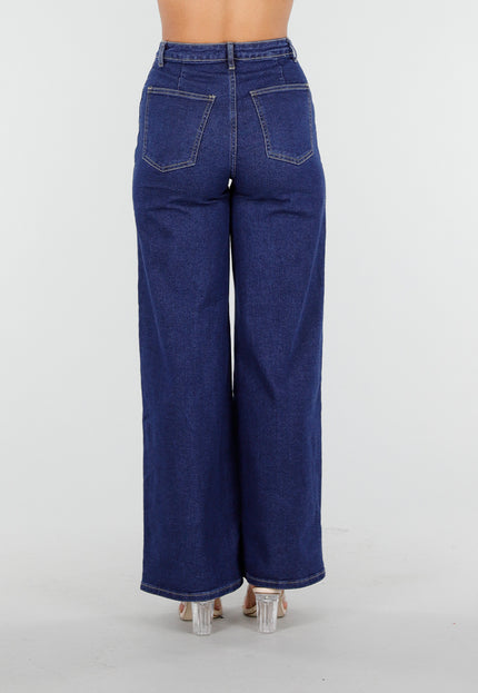 Redial Jeans Blauwe Uitlopende  Stretch Spijkerbroek