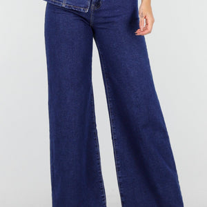 Redial Jeans Blauwe Uitlopende  Stretch Spijkerbroek