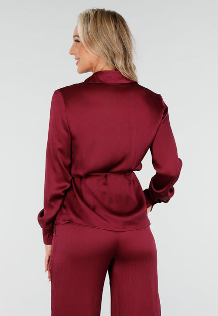 OP=OP.AV.12 Bordeaux Satijnlook Matching Set