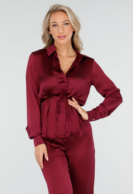 OP=OP.AV.12 Bordeaux Satijnlook Matching Set