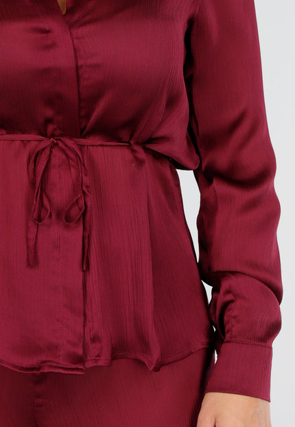 OP=OP.AV.12 Bordeaux Satijnlook Matching Set