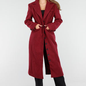 NEW170925 Bordeauxrode Manteljas