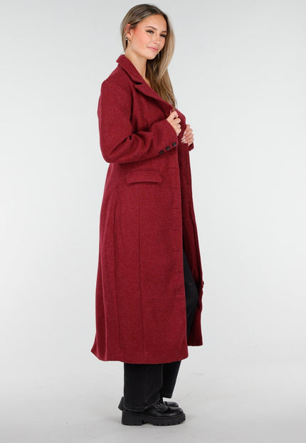 NEW170925 Bordeauxrode Manteljas