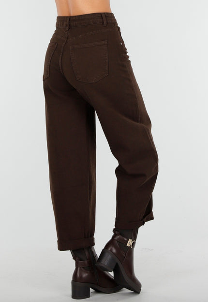 Redial Jeans Bruine Balloon Jeans