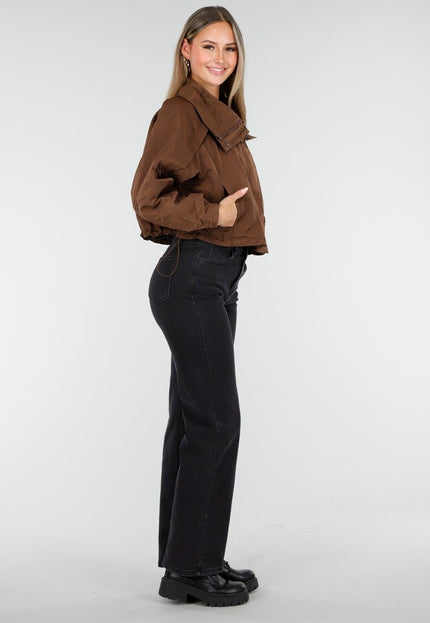 OP=OP.AV.10 Bruine Cropped Windbreaker