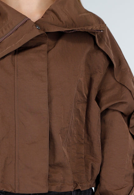 OP=OP.AV.10 Bruine Cropped Windbreaker