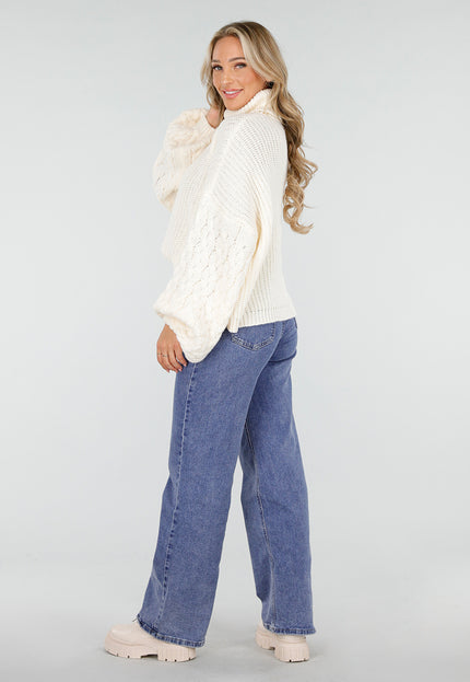 OP=OP.49.NL Denim Stretch Jeans met Kruislings Sluitdetail